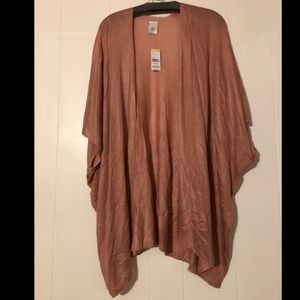 NWT blush pink lightweight open sweater